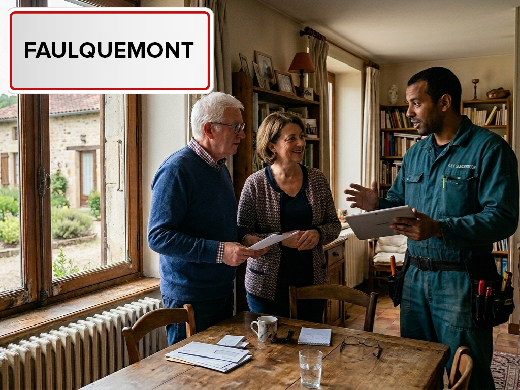 Installation de pompe à chaleur à Faulquemont (57380) en Moselle