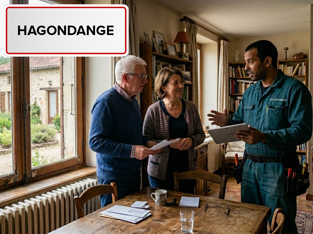 Installation de pompe à chaleur à Hagondange (57300) en Moselle